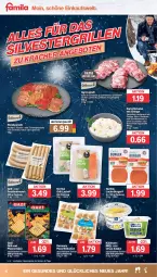 Gazetka promocyjna Famila - Prospekte - Gazetka - ważna od 31.12 do 31.12.2022 - strona 16 - produkty: Becher, bratwurst, brötchen, burger, eier, eis, gewürz, grill, gurke, gurken, gyros, kartoffel, kartoffeln, kartoffelsalat, Käse, kühlmann, lachs, natur, pfanne, pfannen, pfannenkäse, pizza, reis, rostbratwurst, salat, salate, schinken, Schinkensteak, schinkenwurst, schnitten, schwein, schweine, schweinenacken, steak, steaks, Ti, und pfanne, wein, weine, wurst, ZTE, zwiebel, zwiebeln