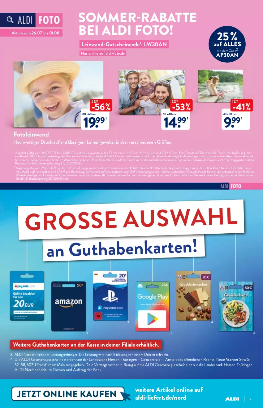 Aktueller Prospekt Aldi Nord - Multimedia - von 29.07 bis 29.07.2021 - strona 7