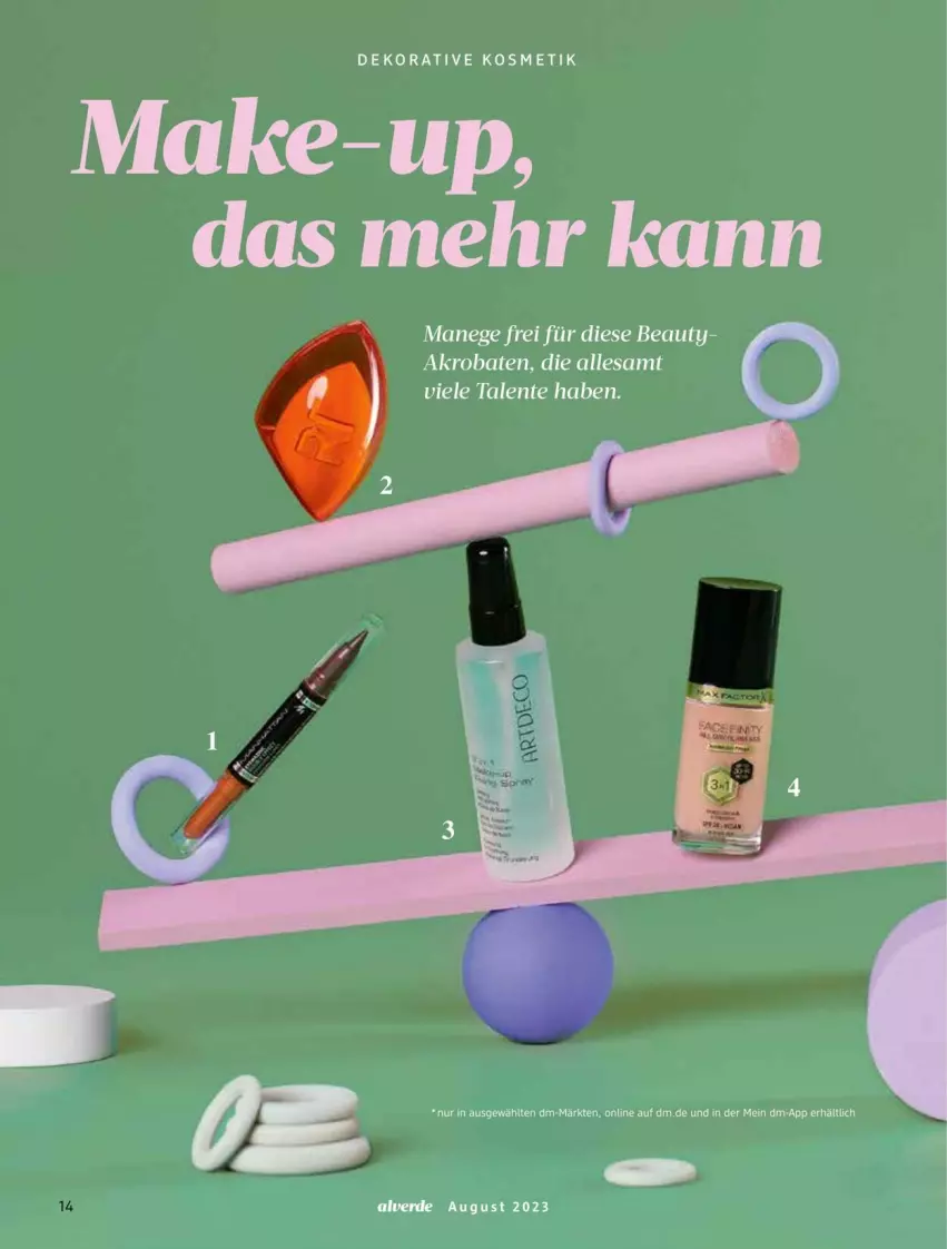 Aktueller Prospekt Dm Drogerie - Prospekte - von 01.08 bis 31.08.2023 - strona 14 - produkty: Alverde, erde, kosmetik, Make-up, roba, Ti