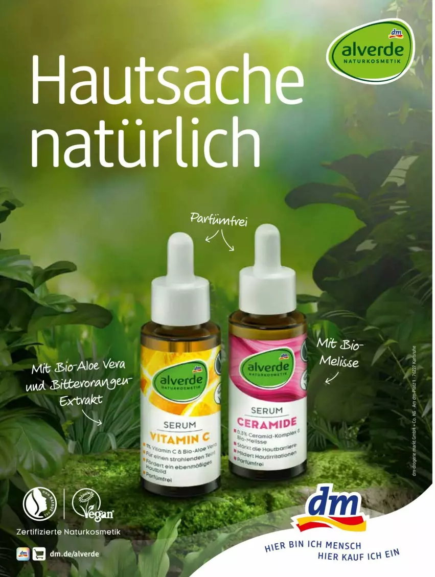 Aktueller Prospekt Dm Drogerie - Prospekte - von 01.08 bis 31.08.2023 - strona 2 - produkty: Alverde, erde, kosmetik, natur, naturkosmetik, orange, sac, Ti