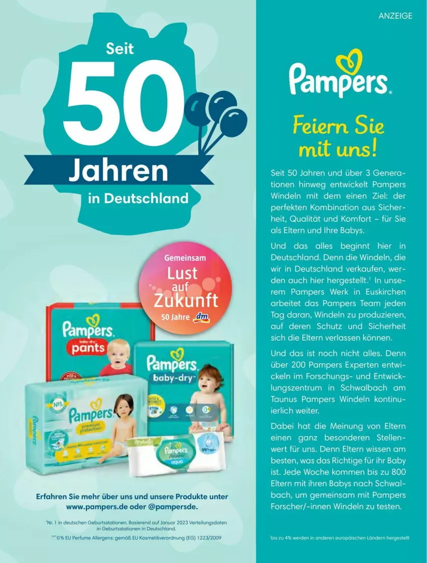 Aktueller Prospekt Dm Drogerie - Prospekte - von 01.08 bis 31.08.2023 - strona 42 - produkty: elle, gin, kosmetik, pampers, Pants, rum, tee, Ti, WICK, windeln