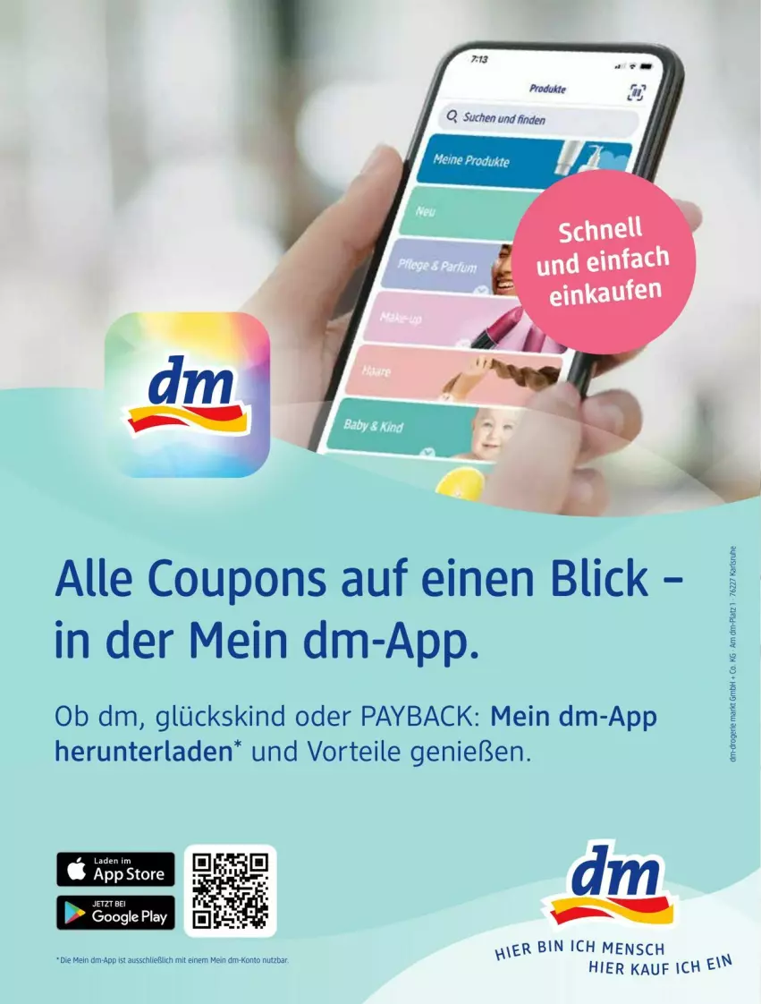 Aktueller Prospekt Dm Drogerie - Prospekte - von 01.08 bis 31.08.2023 - strona 50 - produkty: alle coupons, coupon, coupons, payback