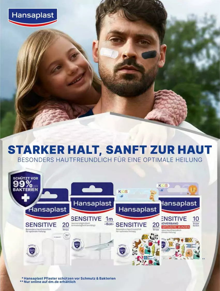 Aktueller Prospekt Dm Drogerie - Prospekte - von 01.08 bis 31.08.2023 - strona 67 - produkty: hansaplast, pflaster, Schütze, Ti