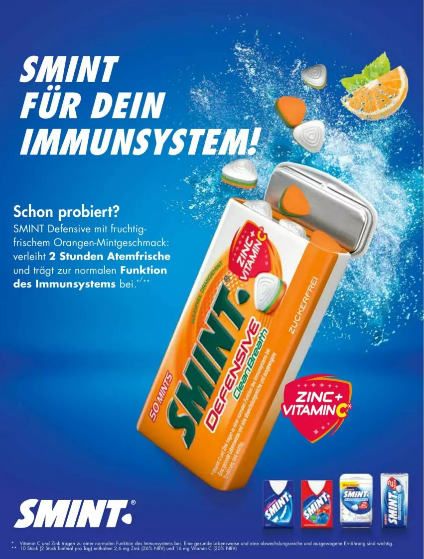 Aktueller Prospekt Dm Drogerie - Prospekte - von 01.08 bis 31.08.2023 - strona 96 - produkty: bier, frucht, mint, mit frucht, orange, orangen, Ti, vita, Vitamin C