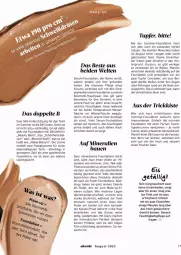 Gazetka promocyjna Dm Drogerie - Prospekte - Gazetka - ważna od 31.08 do 31.08.2023 - strona 17 - produkty: Alverde, balsam, Bau, bier, Biere, cin, creme, eis, eiswürfel, elle, ente, erde, feuchtigkeitspflege, flasche, gefu, hyaluron, kosmetik, kraft, leine, mac, Make-up, Pinsel, Rauch, reis, ring, rum, rwe, Serum, teller, Ti, wasser, würfel