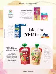 Gazetka promocyjna Dm Drogerie - Prospekte - Gazetka - ważna od 31.08 do 31.08.2023 - strona 97 - produkty: Alverde, apfel, bio, bohne, bohnen, Cashew, drink, elle, erde, frucht, gillette, gillette venus, hafer, Kinder, leine, mac, milch, obst, Pflanzliche Drink, püree, rasierer, reifen, rezept, Ria, soja, Ti, venus