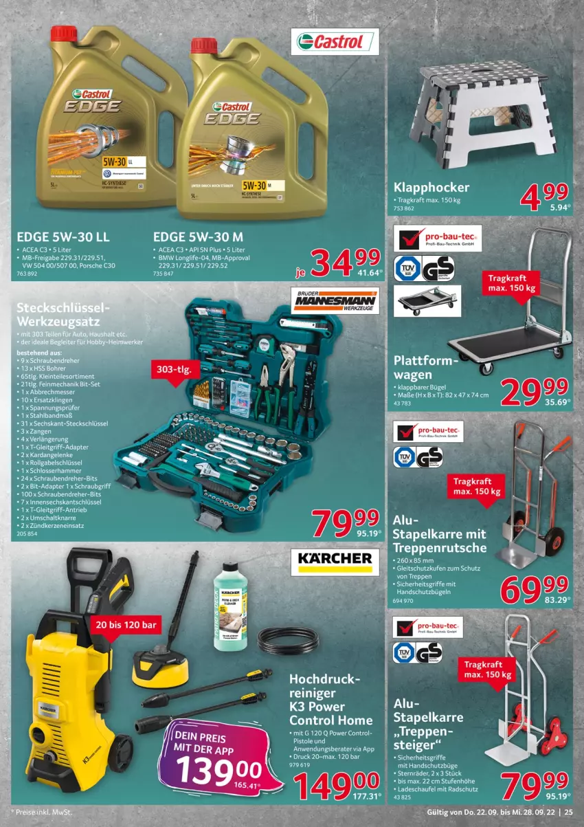 Aktueller Prospekt Selgros - Nonfood - von 22.09 bis 28.09.2022 - strona 25 - produkty: adapter, Bau, elle, erde, hocker, messer, Schal, schrauben, Schraubendreher, Tapete, Ti