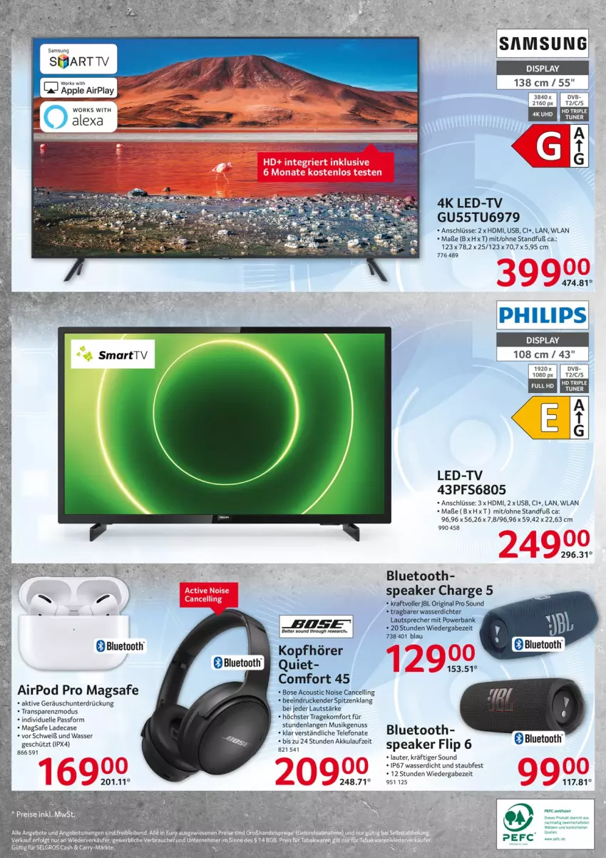 Aktueller Prospekt Selgros - Nonfood - von 22.09 bis 28.09.2022 - strona 32 - produkty: akku, Bank, Bose, dvb, elle, gin, HDMI, jbl, kopfhörer, kraft, lautsprecher, nuss, Philips, powerbank, Samsung, telefon, Ti, usb, wasser