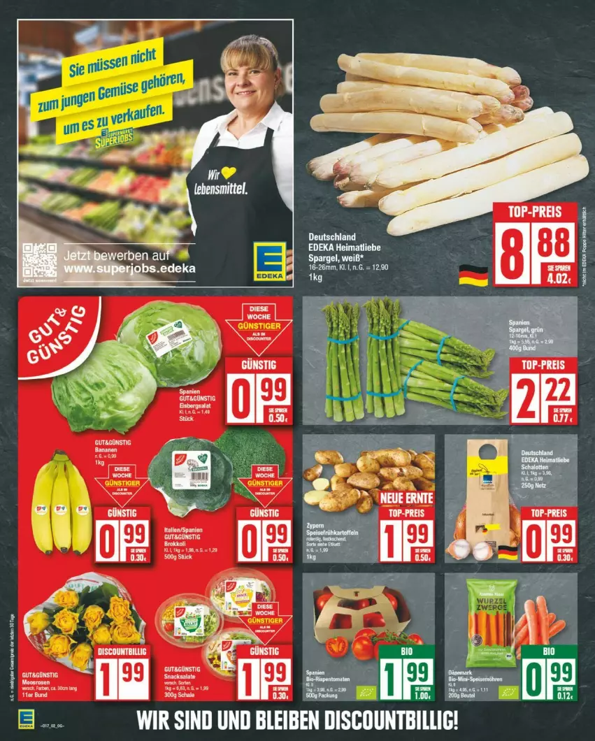 Aktueller Prospekt Edeka - Prospekte - von 22.04 bis 27.04.2024 - strona 2 - produkty: eis, reis, top-preis