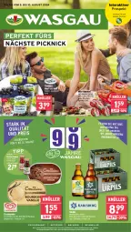 Gazetka promocyjna Wasgau - Gazetka - ważna od 10.08 do 10.08.2024 - strona 1 - produkty: angebot, angebote, babybel, Brei, cremissimo, dessert, desserts, dessertsauce, eier, eis, elle, flasche, mw-flasche, reifen, reis, sauce, sim, Ti, trauben, wein