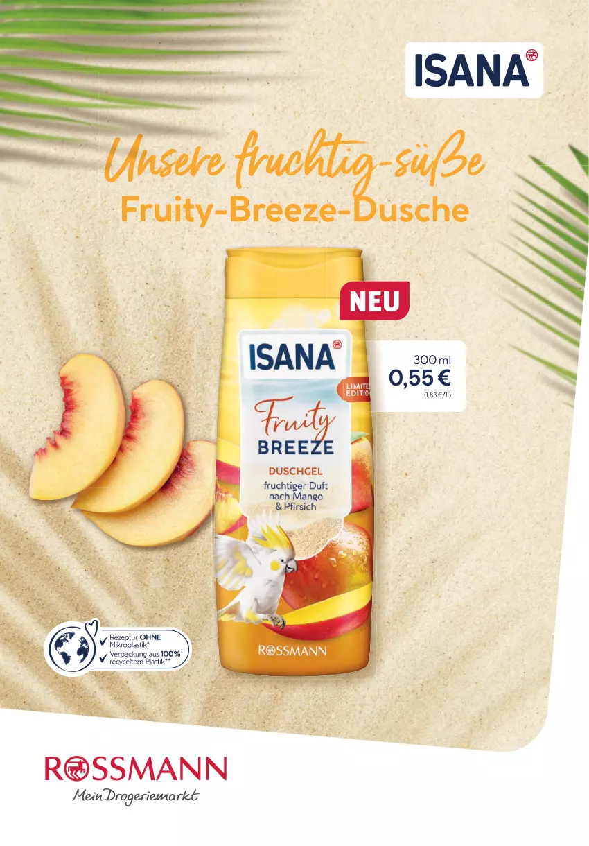 Aktueller Prospekt Rossmann - Prospekte - von 06.05 bis 28.07.2024 - strona 7 - produkty: asti, duschgel, frucht, isana, mango, sana, Ti