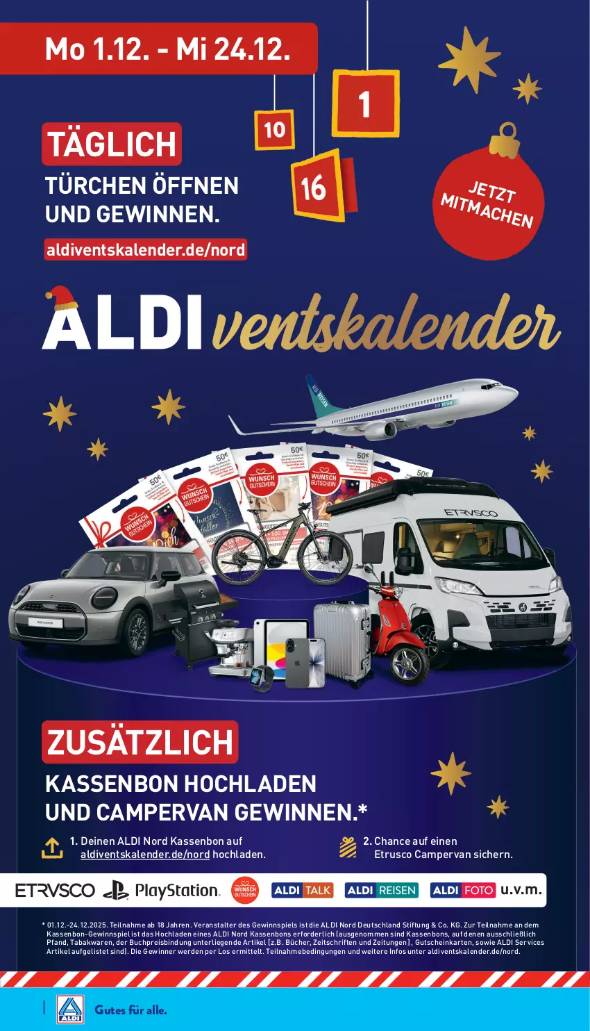 Aktueller Prospekt Aldi Nord - Von Montag - von 01.12 bis 06.12.2025 - strona 37 - produkty: aldi, buch, eis, erde, gewinnspiel, gutschein, HP, Liege, reis, Ti