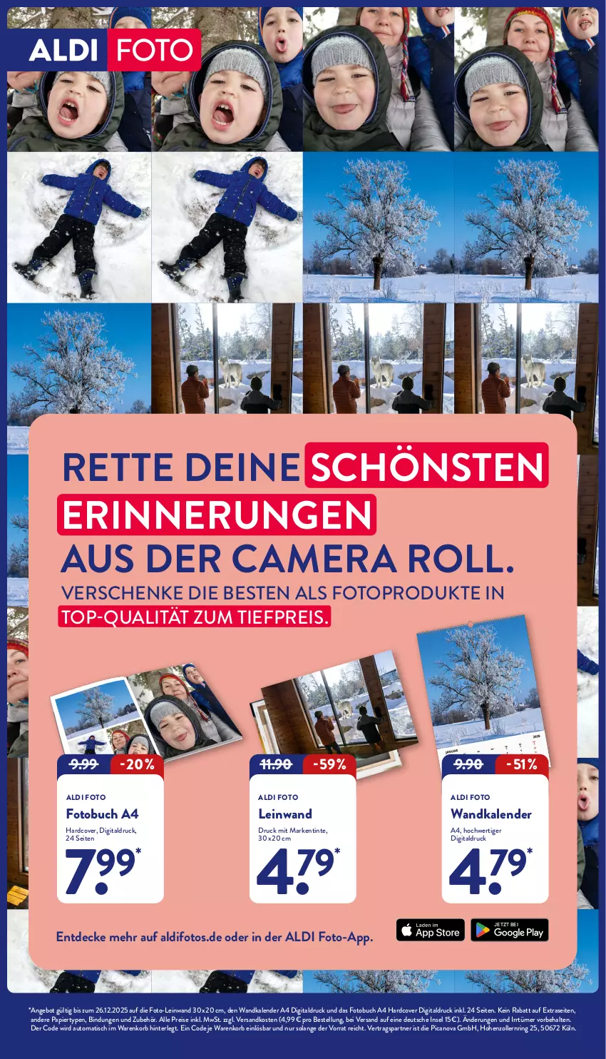 Aktueller Prospekt Aldi Nord - Von Montag - von 01.12 bis 06.12.2025 - strona 42 - produkty: aldi, angebot, auto, buch, decke, eis, Fotobuch, korb, ndk, papier, reis, ring, Ti, tiefpreis, tisch, Wandkalender