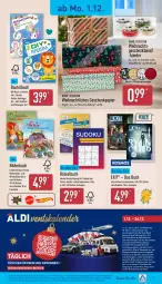 Gazetka promocyjna Aldi Nord - Von Montag - Gazetka - ważna od 06.12 do 06.12.2025 - strona 17 - produkty: aldi, Anhänger, buch, decor, eis, erde, Geschenkpapier, gewinnspiel, gin, gutschein, HP, Kinder, Liege, Mattel, papier, reis, Ria, Ti