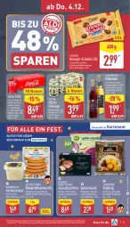 Gazetka promocyjna Aldi Nord - Von Montag - Gazetka - ważna od 06.12 do 06.12.2025 - strona 35 - produkty: apfel, auer, aus der tiefkühlung, Becher, beutel, brustfilet, coca-cola, cola, eis, elle, fanta, feinkost, filet, flakes, flasche, Gänsebrust, getränk, gewürz, gin, Glühwein, kartoffel, kartoffeln, mac, mandel, mandeln, milch, Ofen, pralinen, reis, rotkohl, salat, Schal, Schale, schoko, schokolade, Ti, tiefpreis, veltins, wein, wiener, wiener würstchen, würstchen, ZTE, zucker