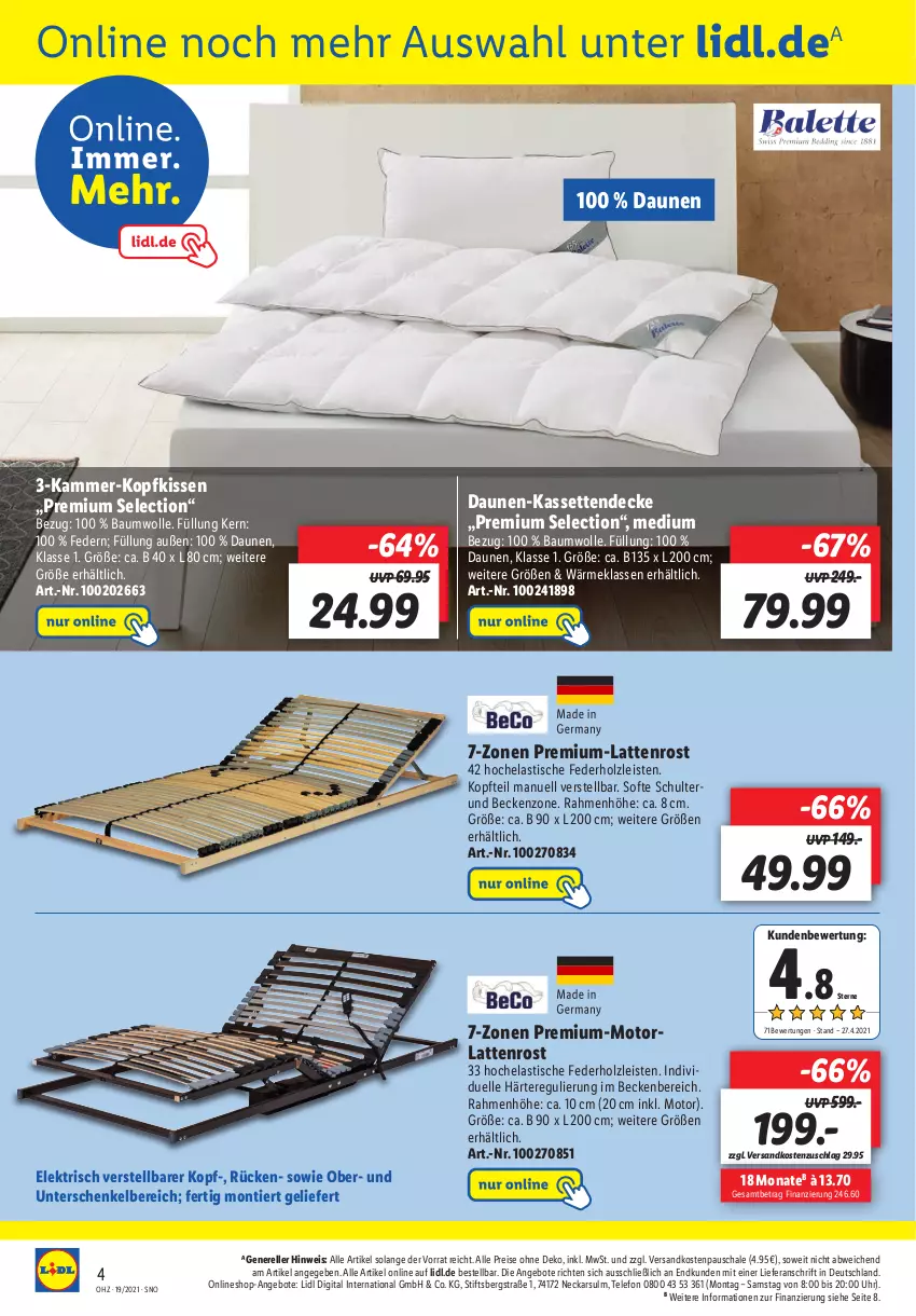 Aktueller Prospekt Lidl - Onlineshop-Highlights der Woche - von 10.05 bis 16.05.2021 - strona 4