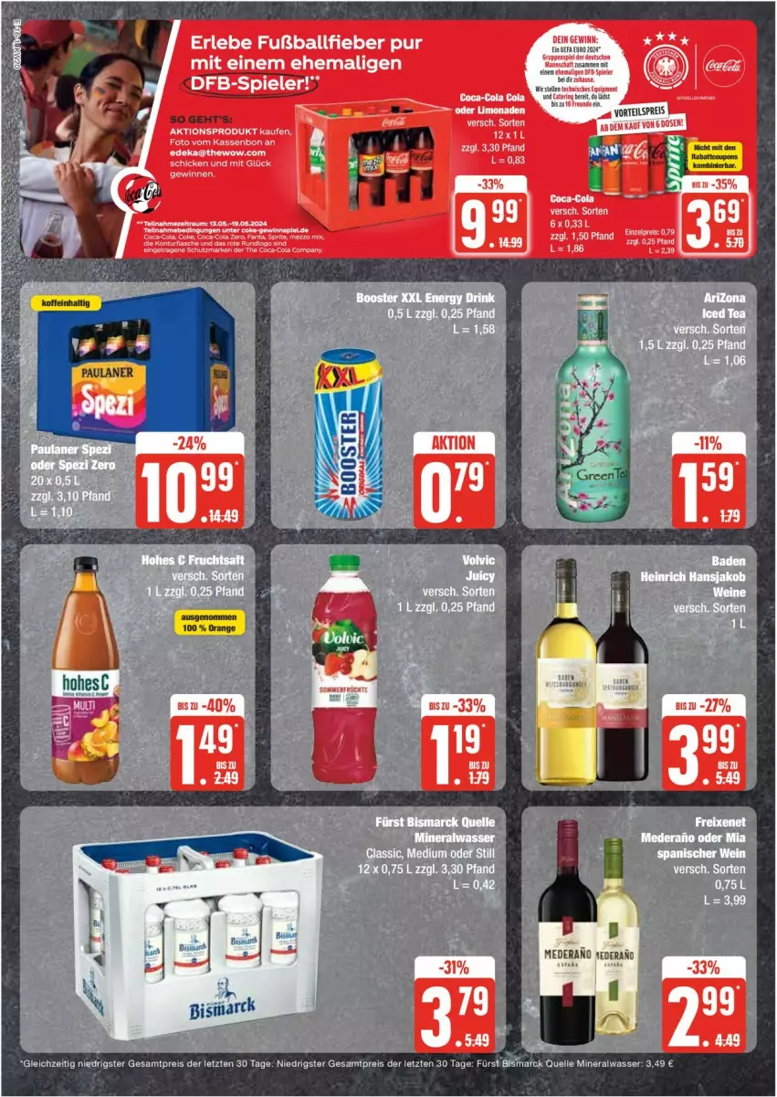 Aktueller Prospekt Edeka - Prospekte - von 13.05 bis 18.05.2024 - strona 16 - produkty: Alwa, bismarck, eier, eis, elle, lion, mineralwasser, reis, Ti, wasser, ZTE