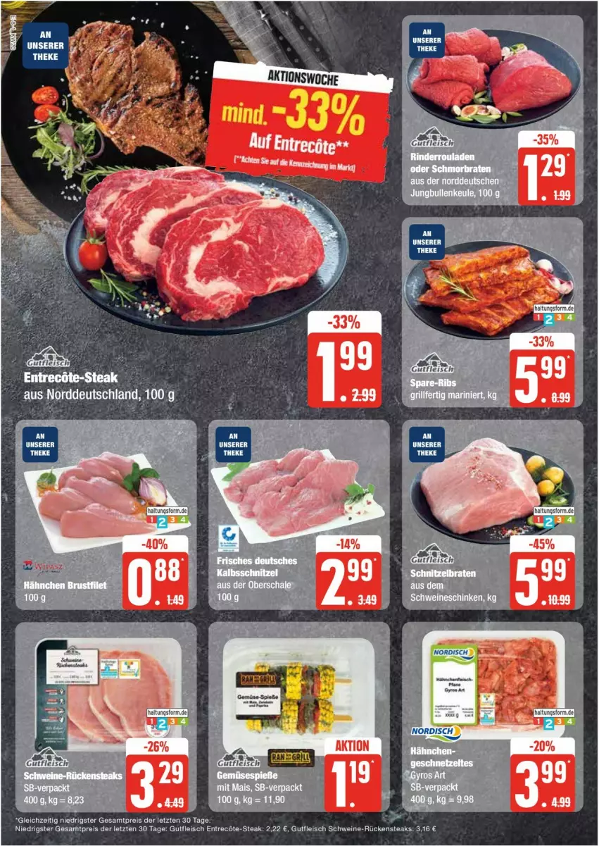 Aktueller Prospekt Edeka - Prospekte - von 13.05 bis 18.05.2024 - strona 8 - produkty: eis, ente, fleisch, gutfleisch, mais, reis, Rückensteak, rückensteaks, schinken, schwein, schweine, steak, steaks, Ti, wein, weine, ZTE