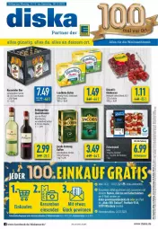 Gazetka promocyjna Diska - Prospekte - Gazetka - ważna od 18.12 do 18.12.2021 - strona 1 - produkty: angebot, angebote, beere, beeren, bier, butter, deka, driscoll's, eis, , flasche, fleisch, gewinnspiel, hasseröder, himbeer, himbeere, himbeeren, jacobs, jacobs krönung, kaffee, landliebe, paprika, qualitätswein, reis, rotkäppchen, Schal, Schale, Streichzart, Ti, wein, zwiebel