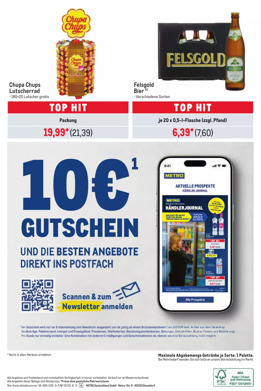 Aktueller Prospekt Metro - Händler Journal - von 13.02 bis 28.02.2025 - strona 24 - produkty: abholpreise, angebot, angebote, bier, brut, chupa, chupa chups, coupon, drink, eis, elle, energy drink, flasche, getränk, getränke, Gorbatschow, gutschein, ilag, Lutscher, Metro, Palette, red bull, reis, rwe, telefon, Ti, wodka