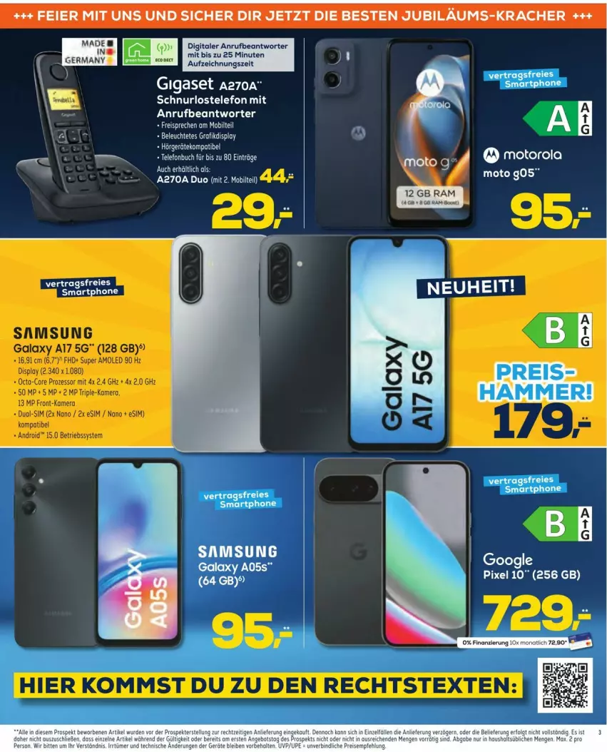 Aktueller Prospekt Euronics - Prospekte - von 24.09 bis 30.09.2025 - strona 3 - produkty: buch, eis, Germ, LG, motorola, neuheit, reis, Samsung, smartphone, telefon, Ti