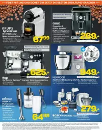 Gazetka promocyjna Euronics - Prospekte - Gazetka - ważna od 30.09 do 30.09.2025 - strona 5 - produkty: auto, bosch, edelstahl, elle, espresso, Germ, kaffee, kaffeevollautomat, Kette, krups, küche, Küchen, küchenmaschine, Laufen, leine, LG, milch, Mixer, nespresso, ring, rum, sauce, stabmixer, Ti, wasser, wassertank, Zerkleinerer