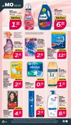 Gazetka promocyjna Netto - Woche 2 - Gazetka - ważna od 14.01 do 14.01.2023 - strona 10 - produkty: Alwa, Always, arla, auer, binden, bio, brillance, Cillit, cillit bang, Coral, creme, Damenbinden, duschgel, fa duschgel, Finish, Haarlack, kraft, lack, oder schaumfestiger, Rauch, reiniger, rwe, schaumfestiger, shampoo, spülmaschinen, spülmaschinentabs, staubmagnet, swiffer, Taft, Ti, tisch, tücher, waschmittel, weichspüler, ZTE