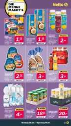 Gazetka promocyjna Netto - Woche 2 - Gazetka - ważna od 14.01 do 14.01.2023 - strona 3 - produkty: Alwa, auer, Bau, Bauer, bockwurst, brot, coca-cola, cola, eis, fanta, flasche, gerolsteine, gerolsteiner, Gläser, gsw, küche, lachgummi, leberwurst, milch, milchreis, mineralwasser, natur, nimm2, reis, smoothie, spargel, steiner, tee, teewurst, Ti, wasser, wurst