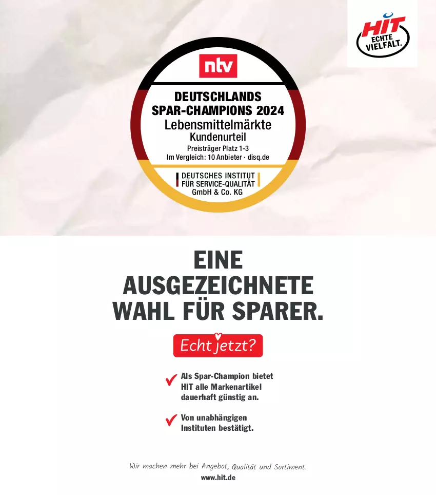 Aktueller Prospekt Hit - Wochenprospekt - von 23.06 bis 28.06.2025 - strona 17 - produkty: auer, champion, eis, lebensmittel, reis, Ti