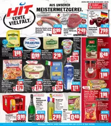 Gazetka promocyjna Hit - Wochenprospekt - Gazetka - ważna od 28.06 do 28.06.2025 - strona 1 - produkty: alkohol, almighur, almighurt, auto, Becher, beutel, bratwurst, butter, chips, coca-cola, cola, cremissimo, crunchips, De Cecco, Dr. Oetker, duplo, ecco, ehrmann, ehrmann almighurt, eis, ente, flammkuchen, flasche, frische milch, gin, grand sud, grobe bratwurst, hanuta, hüftsteak, hüftsteaks, irische butter, italienische pasta, jahrgangssekt, Käse, kerrygold, Kinder, kinder bueno, kinder country, kirsch, kirsche, kirschen, knorr, knorr fix, kuchen, lamm, langnese, langnese cremissimo, leerdammer, lorenz, lorenz crunchips, mac, Meister, melitta, Mett, milch, mumm, natur, pasta, philadelphia, pizza, reis, ristorante, ristorante pizza, schnittkäse, Schwartau, schwein, sekt, sim, Spezi, steak, steaks, Ti, tisch, vanille, weihenstephan, wein, wurst, ZTE, zucker