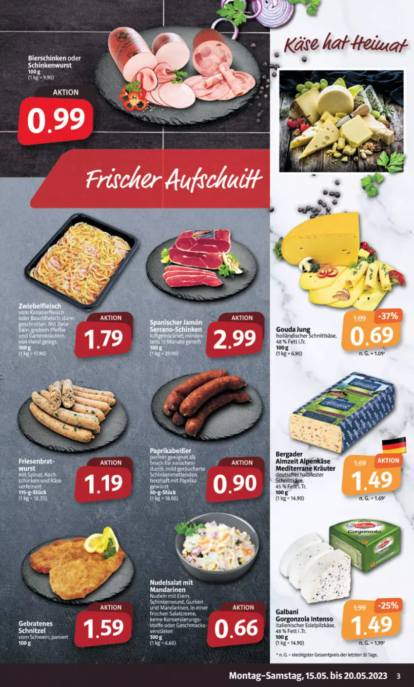 Aktueller Prospekt Markant - Prospekte - von 15.05 bis 20.05.2023 - strona 3 - produkty: eis, galbani, gorgonzola, gouda, holländischer schnittkäse, intenso, Käse, kräuter, reis, schnittkäse, ZTE