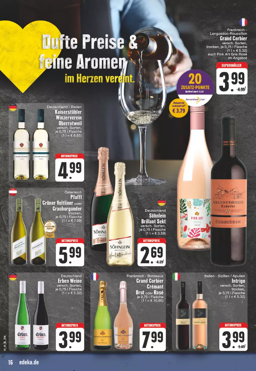 Aktueller Prospekt Edeka - Angebote der Woche - von 31.07 bis 05.08.2023 - strona 16 - produkty: aktionspreis, angebot, Bad, bier, brillant sekt, eis, flasche, reis, sekt, söhnlein, söhnlein brillant, tee, Ti