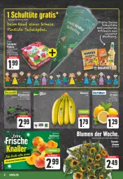 Gazetka promocyjna Edeka - Angebote der Woche - Gazetka - ważna od 05.08 do 05.08.2023 - strona 4 - produkty: blume, blumen, Schal, Schale, tafeläpfel, Ti, Tüte, zitrone, zitronen