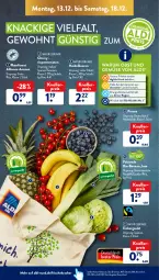 Gazetka promocyjna AldiSud - ALDI Aktuell - Gazetka - ważna od 18.12 do 18.12.2021 - strona 6 - produkty: aldi, ananas, banane, beere, beeren, bio, eis, eisbergsalat, elle, erde, , heidelbeere, heidelbeeren, kracher, natur, obst, Obst und Gemüse, reis, rispentomaten, rum, salat, Schal, Schale, Ti, tomate, tomaten, und gemüse