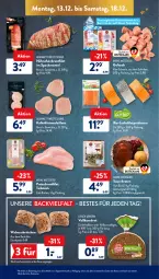 Gazetka promocyjna AldiSud - ALDI Aktuell - Gazetka - ważna od 18.12 do 18.12.2021 - strona 8 - produkty: alle artikel ohne dekoration, auer, auto, backofen, bio, braten, brot, brötchen, brustfilet, bsf, dekoration, eis, , filet, fleisch, gulasch, hähnchenbrust, hähnchenbrustfilet, korn, Kornbrot, lachs, lachsfilet, lieken, Mantel, medaillons, nuss, Ofen, pute, putenbrust, putenbrustfilet, reis, rind, saft, schinken, schwein, Speck, Ti, tisch, urkorn, vollkornbrot, walnuss, wein, ZTE