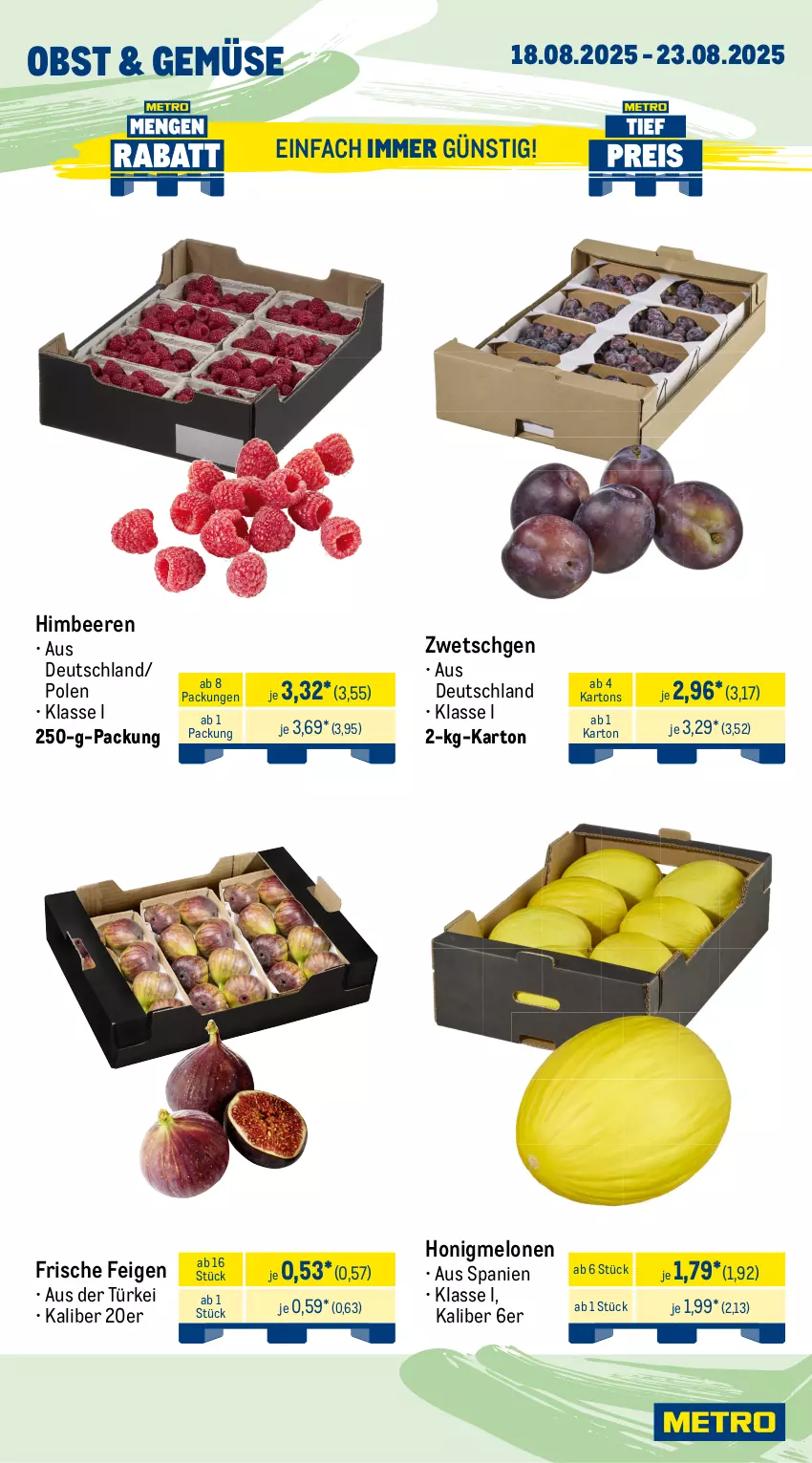 Aktueller Prospekt Metro - Wochen-Angebote - von 18.08 bis 23.08.2025 - strona 7 - produkty: angebot, beere, beeren, beutel, eis, Feigen, fisch, fische, Fischer, garnelen, himbeer, himbeere, himbeeren, honig, honigmelone, honigmelonen, lachs, melone, melonen, Metro, obst, reis, Schere, Ti, tiefpreis, Wild, wildlachs