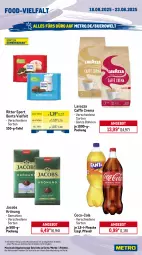 Gazetka promocyjna Metro - Wochen-Angebote - Gazetka - ważna od 23.08 do 23.08.2025 - strona 12 - produkty: angebot, Apple, bier, bitburger, bitburger pils, bohne, bohnen, burger, caffè crema, coca-cola, cola, eis, flasche, getränk, getränke, granini, jack daniel, jacobs, jacobs krönung, lavazza, Metro, Palette, pils, reis, ritter, ritter sport, saft, Sport, Ti, tiefpreis