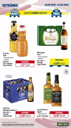 Gazetka promocyjna Metro - Wochen-Angebote - Gazetka - ważna od 23.08 do 23.08.2025 - strona 13 - produkty: angebot, Apple, bier, bitburger, bitburger pils, bohne, bohnen, burger, caffè crema, coca-cola, cola, eis, flasche, getränk, getränke, granini, jack daniel, jacobs, jacobs krönung, lavazza, Metro, Palette, pils, reis, ritter, ritter sport, saft, Sport, Ti, tiefpreis