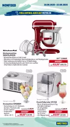 Gazetka promocyjna Metro - Wochen-Angebote - Gazetka - ważna od 23.08 do 23.08.2025 - strona 20 - produkty: ACC, angebot, auto, brot, chia, edelstahl, eis, eismaschine, eiswürfel, eiswürfelbereiter, elle, espresso, fritteuse, frucht, joghur, joghurt, kaffee, kaffeevollautomat, küche, Küchen, kuchen, küchenmaschine, latte, latte macchiato, LG, mac, macchiato, Metro, milch, pfanne, pizza, Reinigung, reis, sahne, schüssel, Sorbet, teller, Ti, tisch, wasser, wassertank, würfel