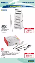 Gazetka promocyjna Metro - Wochen-Angebote - Gazetka - ważna od 23.08 do 23.08.2025 - strona 22 - produkty: angebot, besteck, besteckset, Brei, edelstahl, elle, fernseher, gabel, kaffee, küche, Küchen, kuchen, Küchenhelfer, LG, Löffel, messer, Metro, office, ordner, Pinzette, spülmaschinen, teller, Ti, uhd