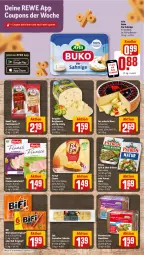 Gazetka promocyjna Rewe - Prospekte - Gazetka - ważna od 10.08 do 10.08.2024 - strona 13 - produkty: arla, arla buko, auer, aufschnitt, Bau, Bauer, Becher, bergader, bifi, brot, Buko, ciabatta, coupon, coupons, eis, Eiweißbrot, finesse, fol epi, frischkäse, gin, grill, herta, herta finesse, Kamin, Kaminwurz, Käse, kräuter, mac, mestemacher, Mini-Salami, natur, nuss, Ofen, patros, reis, salami, schnittkäse, schweizer schnittkäse, steinofen, Ti, weichkäse