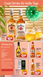 Gazetka promocyjna Rewe - Prospekte - Gazetka - ważna od 10.08 do 10.08.2024 - strona 8 - produkty: bio, bourbon, bourbon whiskey, drink, drinks, eis, eiswürfel, energy drink, garnier, Gläser, jim beam, kentucky straight, licor, licor 43, liqueur, monster, Monster Energy, orange, rezept, rezepte, rohrzucker, saft, scotch, scotch whisky, shake, single malt, sirup, Southern Comfort, Ti, tuc, whiskey, whisky, würfel, zitrone, zitronen, zitronensaft, zucker