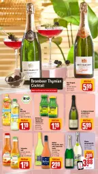 Gazetka promocyjna Rewe - Prospekte - Gazetka - ważna od 10.08 do 10.08.2024 - strona 9 - produkty: bio, bio limo, brut, brut dargent, cocktail, coupon, crémant de loire, eis, jahrgangssekt, limette, limo, Mett, mumm, pfirsich, reis, rezept, rezepte, saft, sekt, Ti, valensina, vio bio limo, wein, zitrone