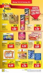 Gazetka promocyjna Lidl - Aktionsprospekt - Gazetka - ważna od 18.06 do 18.06.2022 - strona 14 - produkty: ahoj-brause, Becher, beutel, brause, Dr. Oetker, dulano, eis, eisbecher, elle, intermezzo, knacker, kraft, langnese, magnum, mühlen schinken, ndk, preisvorteil, pringles, Rauch, reis, ring, rügenwalder, rwe, sahne, Schal, Schale, schinken, teller, Ti, wc frisch, WC Frisch Kraft Aktiv, Windbeutel