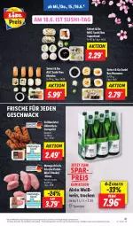 Gazetka promocyjna Lidl - Aktionsprospekt - Gazetka - ważna od 18.06 do 18.06.2022 - strona 41 - produkty: angebot, cevapcici, eier, eis, filet, filets, gewürz, grill, hummus, mac, Meister, preisvorteil, pute, reis, steak, steaks, Sushi, Ti, wein, Weißwein, ZTE