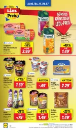 Gazetka promocyjna Lidl - Aktionsprospekt - Gazetka - ważna od 18.06 do 18.06.2022 - strona 42 - produkty: aoste stickado, auer, Bau, Bauer, Bona, butter, creme, eier, eis, elle, fisch, frucht, Hohes C, joghur, joghurt, mandel, meggle, Milbona, natur, ndk, preisvorteil, pudding, rama, rama cremefine, reis, salat, saupiquet, Schal, Schale, stickado, teller, thunfisch, Thunfischsalat, Ti