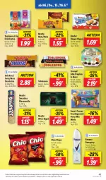 Gazetka promocyjna Lidl - Aktionsprospekt - Gazetka - ważna od 18.06 do 18.06.2022 - strona 43 - produkty: after eight, alkohol, angebot, chio chips, chips, deo, deospray, eier, eis, elle, frucht, früchte, Früchtetee, fruchtgummi, hipp, Kinder, mars, nestlé, nuss, reis, rexona, rum, smarties, snack, snacks, snickers, tee, teekanne, teller, Ti, toblerone, twix, ZTE