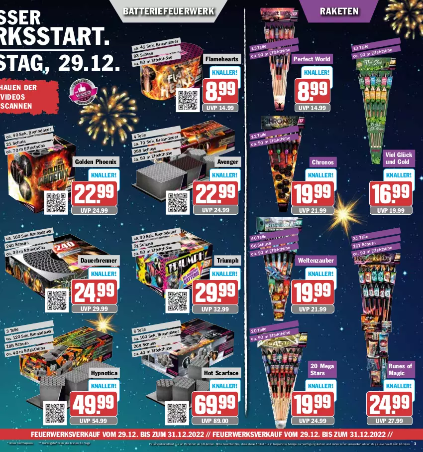 Aktueller Prospekt Hit - Prospekte - von 27.12 bis 31.12.2022 - strona 3 - produkty: auer, batterie, deo, eis, Flamehearts, Raketen, reis, rwe, Ti, triumph, ZTE