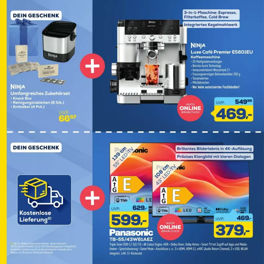 Aktueller Prospekt Euronics - Prospekte - von 26.09 bis 10.10.2025 - strona 10 - produkty: espresso, filterkaffee, kaffee, smart tv