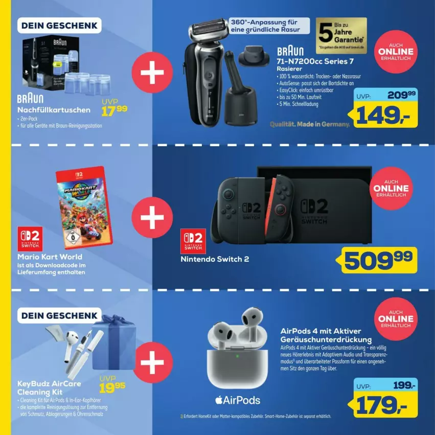 Aktueller Prospekt Euronics - Prospekte - von 26.09 bis 10.10.2025 - strona 12 - produkty: braun, eier, Germ, Pods, rasierer, Ti, wasser